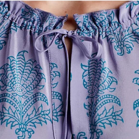 Anthropologie HD in Paris Silk Paisley Camisole Tank Top Womens Size 2 Boho Chic - Picture 2 of 10